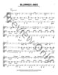 Blurred Lines Guitar and Fretted sheet music cover